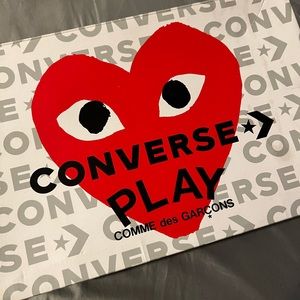 Comme des Garcons Play x Converse Play One Heart Low-Top Sneakers (size 10)
